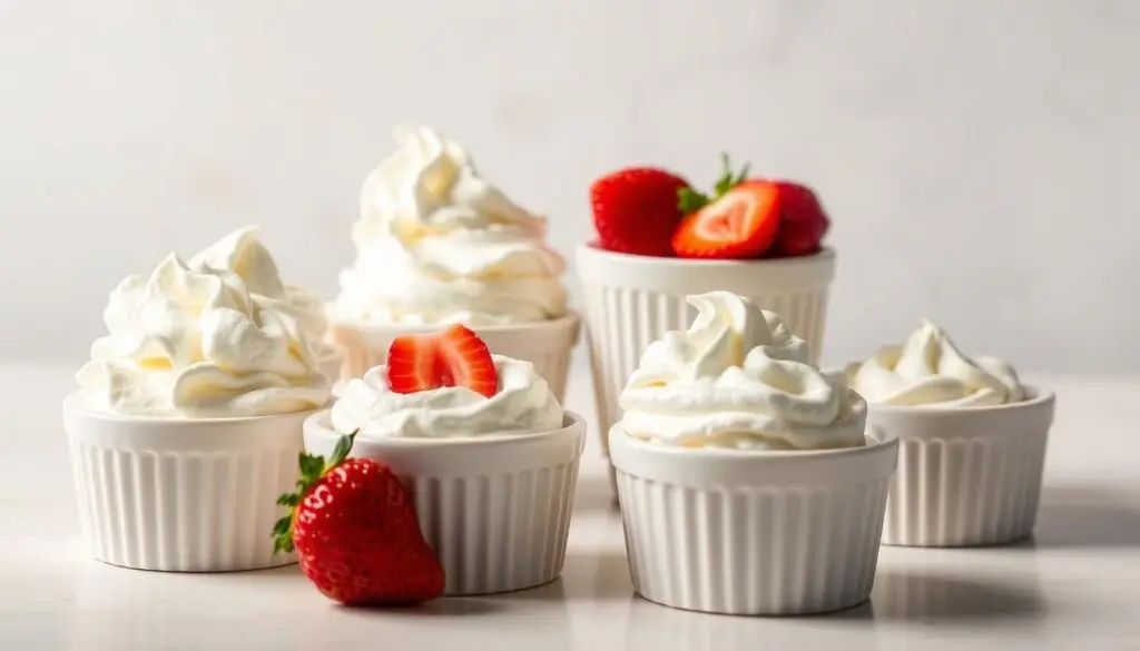 Cream filling options for strawberry cream cake