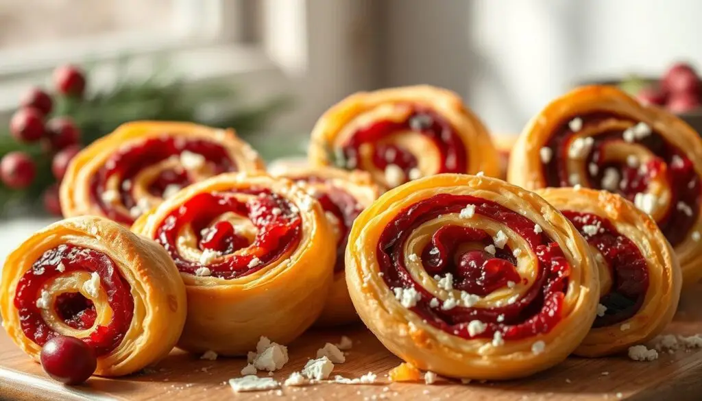 Festive Cranberry Feta Pinwheels Festive Cranberry Feta Pinwheels